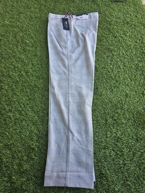 Tommy Hilfiger Mens THFLEX Dress Pants 40x32 Wrinkle Free Career NWT $95 Plaid